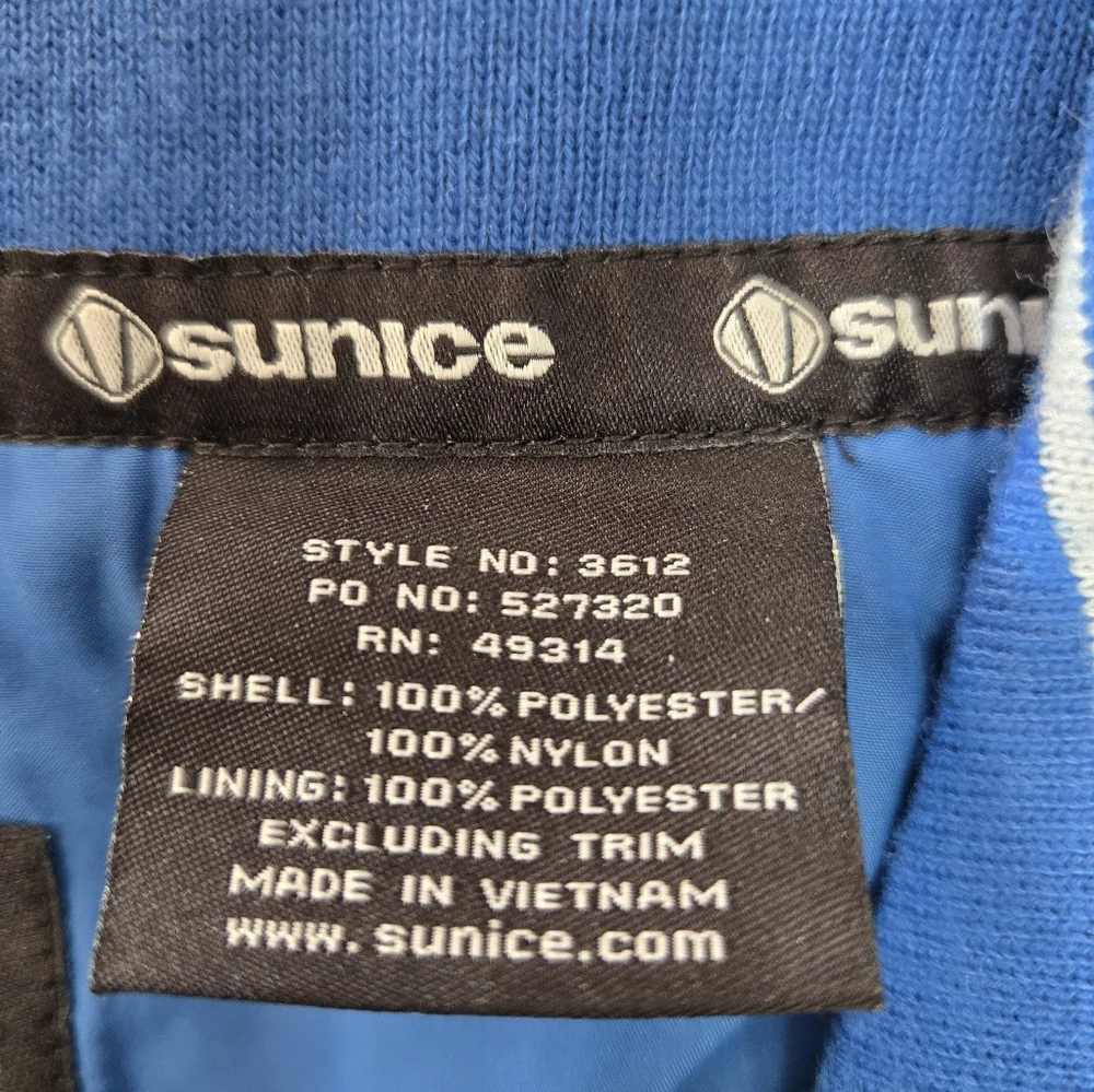 Sunice Shorter Sleeves Quarter Zip Golf Outdoors Blue Jacket  Size L